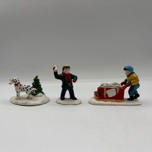Dept 56 1987 Vintage Original Snow Village Early Morning Delivery Set Of 3 54313